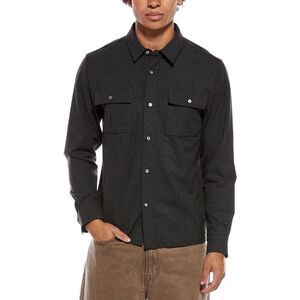 Frame Denim Mens  Classic Flannel Shirt, Gray